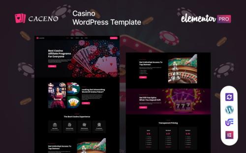 Caceno - Casino And Gambling WordPress Theme theme free