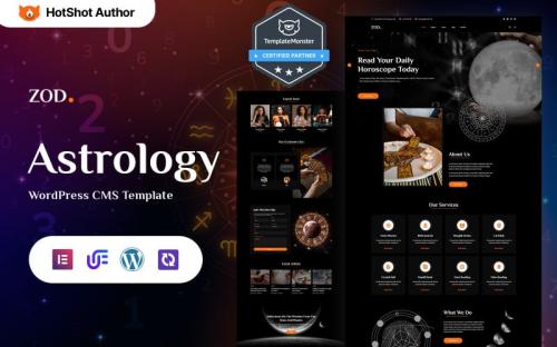 Zodiec - Astrology And Horoscope WordPress Elementor Theme theme free